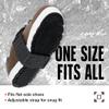 K1 Mid-Sole Ice Cleats - Rotatable Traction Aids For Flat Shoes - Indoor/Outdoor, Climbing, Driving - Slim Profile - Black view 4
