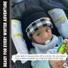 Funky Junque Baby Winter Hat  Cute Newborn Beanie, Infant Girl Hats 012 Months, Soft Knit Baby Beanies for Boys & Girls, Cozy Warm Stocking Stuffer Gift: Buffalo Check - Black/White view 3