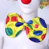 Alvivi Fancy Clown Costume Set, Clown Wig Bow Tie Nose and Gloves for Halloween Christmas Party Carnival Dress Up Accessories Rainbow Bow tie One Size view 2