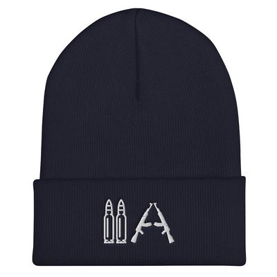 2nd Amendment Hats for Men| 2A Hats for Men - Cuffed Beanie Navy