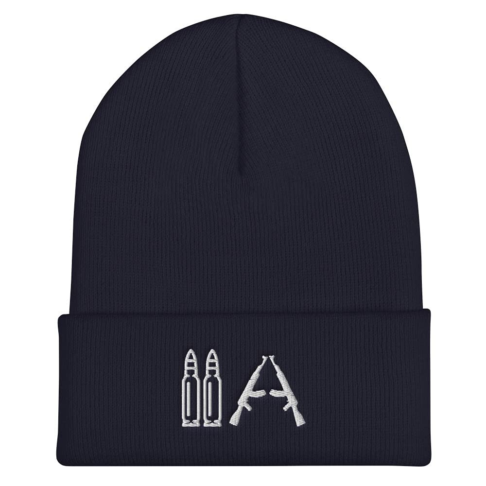 2nd Amendment Hats for Men| 2A Hats for Men - Cuffed Beanie Navy