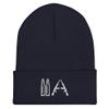 2nd Amendment Hats for Men| 2A Hats for Men - Cuffed Beanie Navy view 1