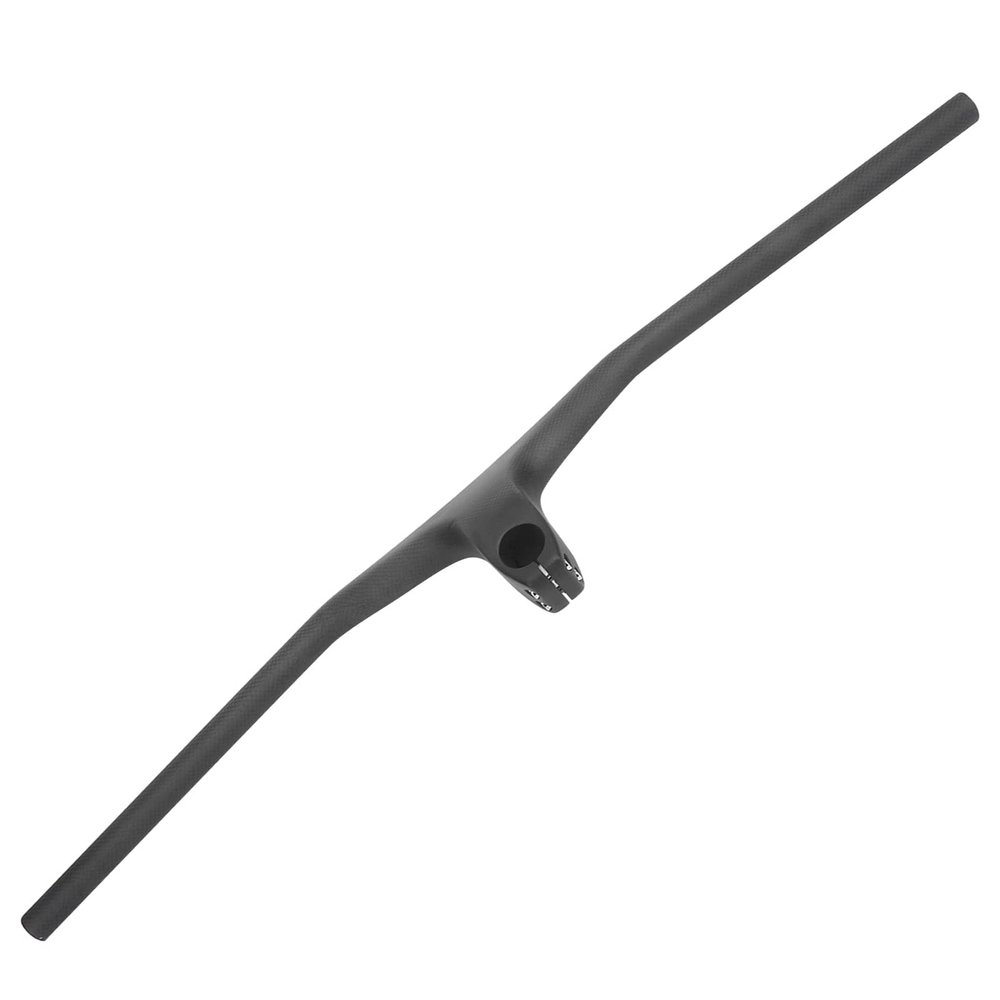Carbon Fiber Mountain Bike Handlebar, 80cm Integrated Design, -17 Degree Riser Bar for Folding Road Bikes, 28.6mm Diameter