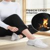 Aoliks Women's Fleece Lined Sweatpants Thermal Joggers with Pockets Winter Lounge Yoga Workout Running Pants (Burgundy, XX-Large) view 3