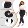 Aoliks Women's Fleece Lined Sweatpants Thermal Joggers with Pockets Winter Lounge Yoga Workout Running Pants (Burgundy, XX-Large) view 4