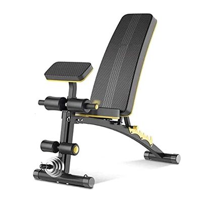 SMSOM Multi-Functional Weight Bench, Adjustable Weight Bench Strength Training Benches for Home Gym Full Body Workout Bench Incline Decline Flat, Very Suitable for Fitness Men and Women