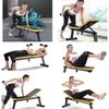 SMSOM Folding Dumbbell Bench, Height Adjustable Incline Exercise Bench, Multi-Functional Home Gym Strength Training Fitness Workout Bench, Very Suitable for Fitness Men and Women view 2