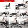 SMSOM Adjustable Weight Bench, Multi-Function Weight Bench, Leg Extension, Multi-Functional Incline/Deline/Flat Bench for Home Gym, Strength Training, Very Suitable for Home Fitness Use view 2