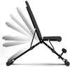 SMSOM Weight Bench Adjustable, Dumbell Workout Weight Bench, Foldable Workout Bench for Home Gym Strength Training Press Bench, Easy Installation, Thicken Premium Steel Widen Seat (Black) view 4