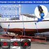 Boat Trailer Transom Tie Down Straps, 4 Pack Heavy Duty Ratchet Straps with S-Hooks for Boats, Jet Skis, Kayak, Pontoon, Cargo Freight, Superior Break Strength of 1,764lbs, 1in x 16ft, Blue view 4