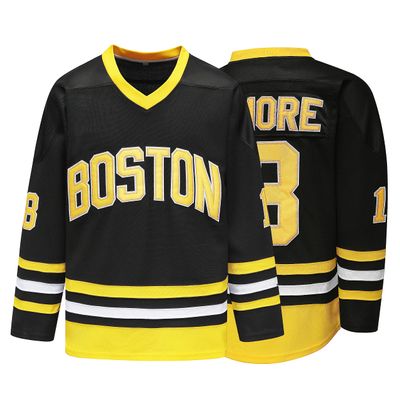 Boston Happy Gilmore #18 Adam Sandler 1996 Movie Ice Hockey Jersey Stitched Letters and Numbers S-XXXL