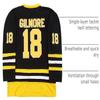 Boston Happy Gilmore #18 Adam Sandler 1996 Movie Ice Hockey Jersey Stitched Letters and Numbers S-XXXL view 4