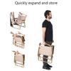 BBZY Outdoor Folding Chair Portable Camping Chair,with Armrests,Courtyard Barbecue,Outdoor Camping,Picnic,Party (Color : White) view 3