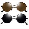 Joopin Black Round Sunglasses & Brown Circle Sun Glasses, Small Metal Shades for Women Men Polarized UV400 Hippie Sunnies Costume view 1