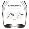 Joopin Black Round Sunglasses & Brown Circle Sun Glasses, Small Metal Shades for Women Men Polarized UV400 Hippie Sunnies Costume view 3