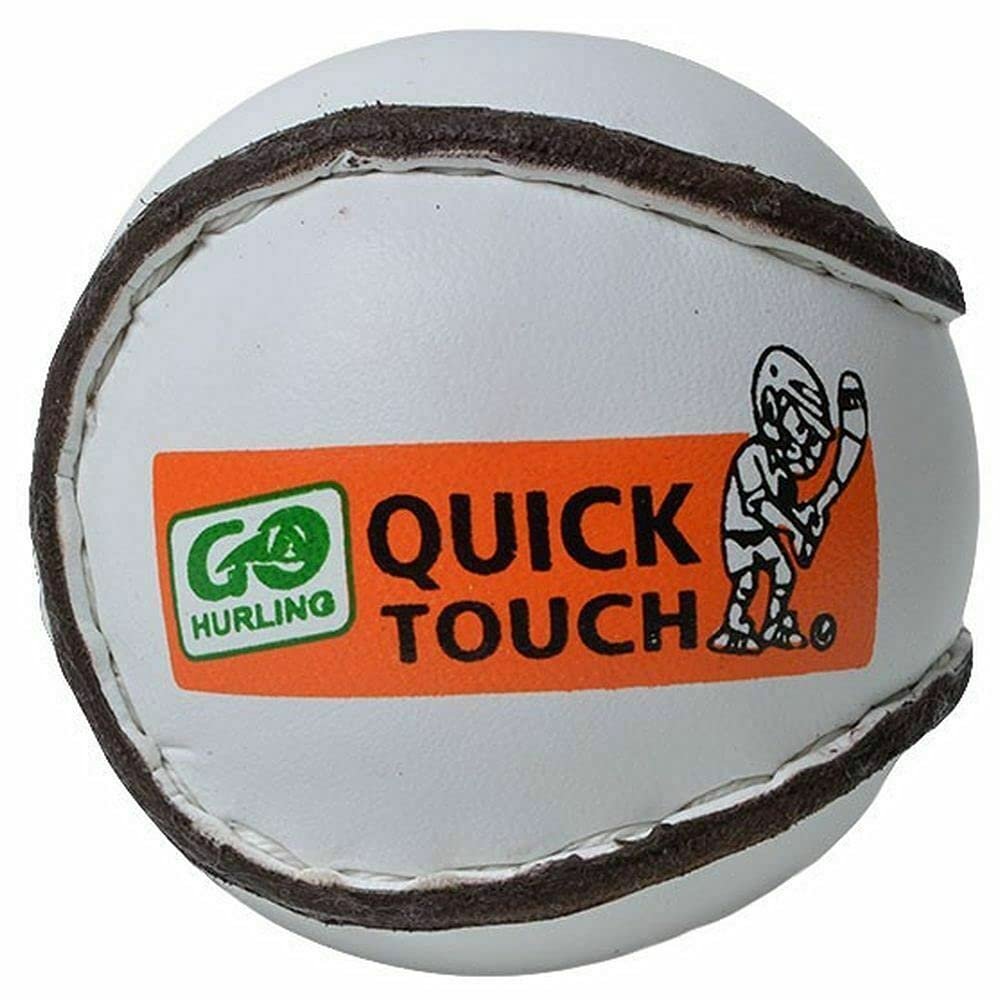 SS SMART & SHARP SPORTS INC unbrand Go Game Quick Touch Sliotars GAA Hurling Balls 48 Sliotar 4 Dozen Pack(White)  (Quick Touch Sliotars Size 4, White)