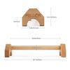 PELLOR Push Up Board, Pushup Stands with Sports Wristbands Wood Parallette Push Up Bar Portable Fitness Gym Gear Equipment with Anti-Slid Mat Workout Push Up Stand Exercise Women Men view 2