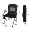 Beach Chair Folding Camping Chair,Upholstered Armrest Folding Chair,with Cup Holder Mesh Side Pockets,Can Support 308 Pounds (Color : Green) view 2