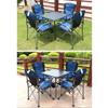 Beach Chair Folding Camping Chair,Upholstered Armrest Folding Chair,with Cup Holder Mesh Side Pockets,Can Support 308 Pounds (Color : Green) view 4
