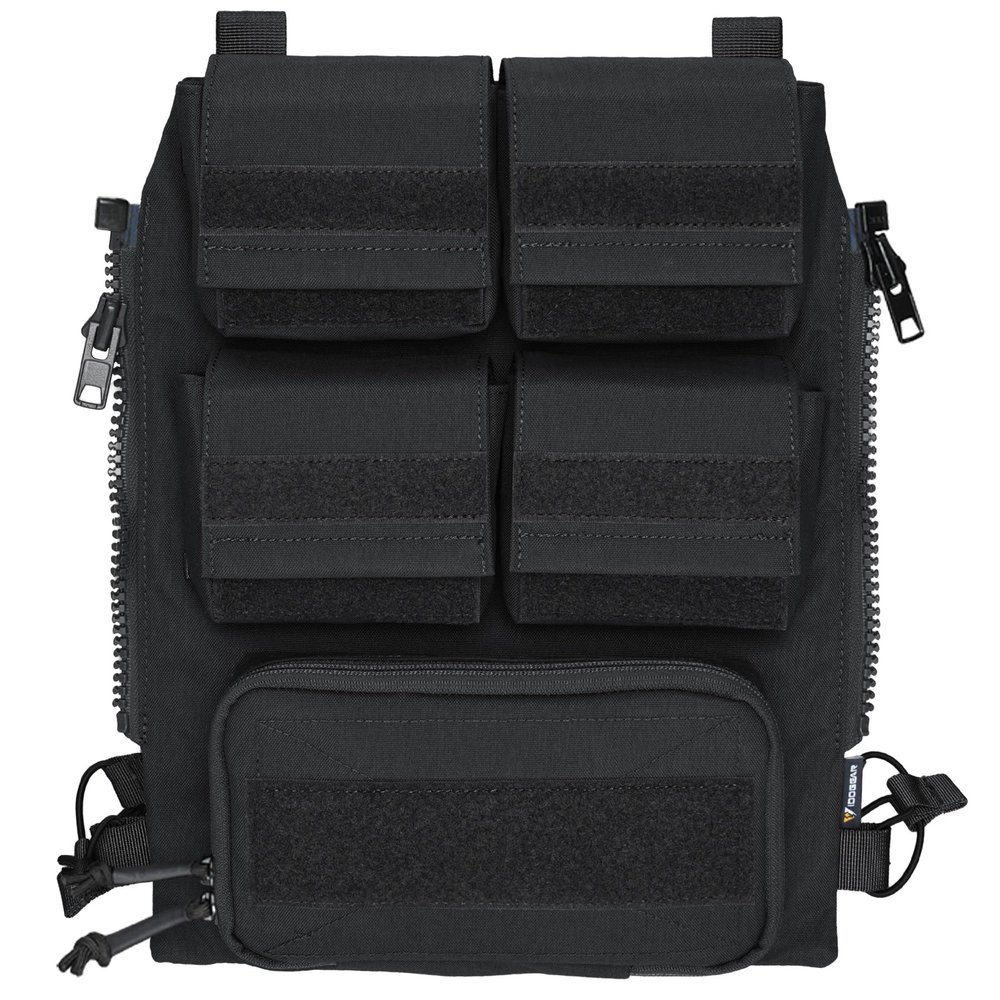 IDOGEAR Tactical Pouches Zip-on Panel for Vest JPC 2.0 CPC (Black)