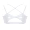 Mufeng Kids Girls Crisscross Back Crop Tops Training Bra Gym Yoga Dance Sport Bras Camisole Tanks Tops Undershirts Crisscross White 4 view 2