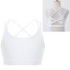 Mufeng Kids Girls Crisscross Back Crop Tops Training Bra Gym Yoga Dance Sport Bras Camisole Tanks Tops Undershirts Crisscross White 4 view 3
