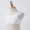 Mufeng Kids Girls Crisscross Back Crop Tops Training Bra Gym Yoga Dance Sport Bras Camisole Tanks Tops Undershirts Crisscross White 4 view 4