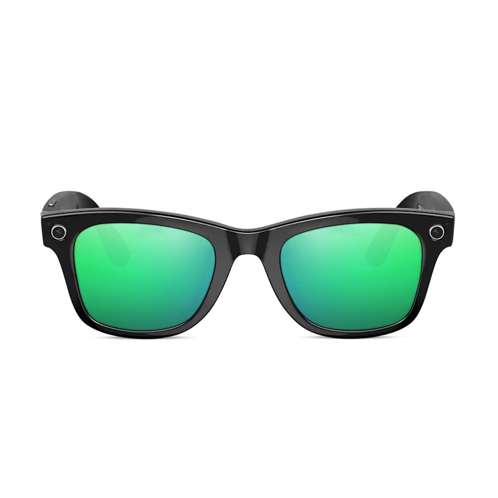 Sublime Optics Replacement Lenses for Ray-Ban Stories Wayfarer L RW4004 53mm & RW4002 50mm - Clear and 11 color choices (RW4002 Wayfarer 50mm, Metallic Emerald Green)