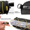 Rhinowalk Bike Handlebar Bag, Bicycle Front Bag Frame Storage Roll Bag Mountain Road Bikes Commuter Shoulder Bag Professional Cycling Accessories-Black view 3