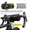 Rhinowalk Bike Handlebar Bag, Bicycle Front Bag Frame Storage Roll Bag Mountain Road Bikes Commuter Shoulder Bag Professional Cycling Accessories-Black view 4