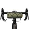 Rhinowalk Bike Handlebar Bag, Bicycle Front Bag Frame Storage Roll Bag Mountain Road Bikes Commuter Shoulder Bag Professional Cycling Accessories-Green view 1