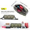 Rhinowalk Bike Handlebar Bag, Bicycle Front Bag Frame Storage Roll Bag Mountain Road Bikes Commuter Shoulder Bag Professional Cycling Accessories-Green view 2