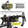 Rhinowalk Bike Handlebar Bag, Bicycle Front Bag Frame Storage Roll Bag Mountain Road Bikes Commuter Shoulder Bag Professional Cycling Accessories-Green view 3