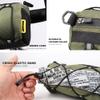 Rhinowalk Bike Handlebar Bag, Bicycle Front Bag Frame Storage Roll Bag Mountain Road Bikes Commuter Shoulder Bag Professional Cycling Accessories-Green view 4