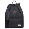 KAUKKO Drawstring Sports Backpack Gym Yoga Bag Shoulder Rucksack for Men and Women (3-BLACK) view 1