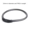 Bicycle Lock, 5 Password Lock, Highway car Mountain Branch Lock, Password Anti-Theft Lock, Steel Cable lock-25mm view 3