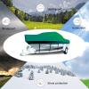 DTLEO Heavy Duty Trailerable Waterproof Boat Cover 210D Oxford UV Resistant Fits V-Hull, TRI-Hull, Pro-Style, Fishing Boat, Bass Boat, Runabout,20to22ft view 2