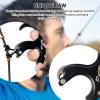 SPG Thumb Release for Compound Bow - Aluminum Alloy Bow Release Trigger with D Loop Rope Anti-Slip Frosted Texture Archery Release Aid (Black) view 4