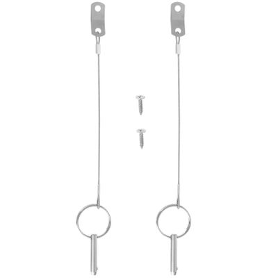 2 Sets Stainless Steel Marine with Lanyard Boat Accessories