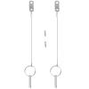 2 Sets Stainless Steel Marine with Lanyard Boat Accessories view 1