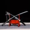 Zhmyyxgs Sturdy Japanese Sword Samurai Katana Sharp Black Spring Steel Blade Dragon view 4