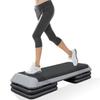Exercise Step Platform with 4 Risers 3 Levels Adjustable Height Non-Slip Surface for Cardio & Strength Training for Men & Women in family use view 1