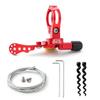 MUQZI Dropper Post Lever, Bike Seatpost Dropper Remote Lever Shifter Adjustable Control Remote for 22.2mm Mountain Bike and Road Bicycle Handlebars, Red view 1
