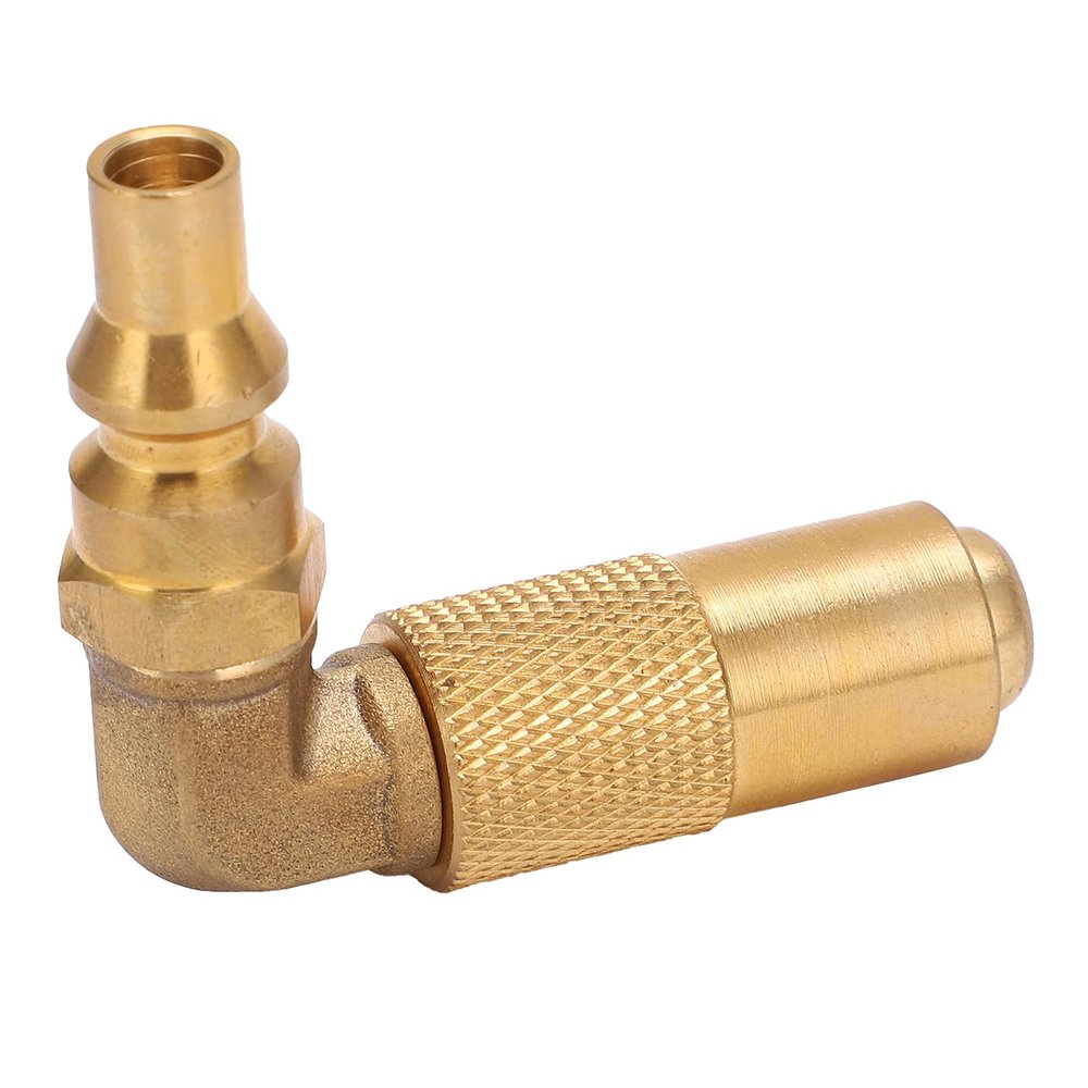 EVTSCAN Propane Refill Adapter 9/16 to 1/4 Compact Connection Good Sealing Corrosion Resistance Gas Adapter