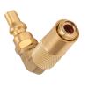 EVTSCAN Propane Refill Adapter 9/16 to 1/4 Compact Connection Good Sealing Corrosion Resistance Gas Adapter view 3
