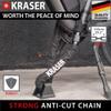 KRASER KR620 Bike Chain Lock, Heavy Duty 6mm/0.23in Steel Links, Security Lock, Rotating Cover, Lightweight, Anti Theft for Bicycle, Motorcycle Electric Scooter, Ebike, Containers, Gates, 120cm/3.9ft view 2