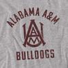 Alabama A&M University Official Bulldogs Logo Unisex Adult T Shirt,Athletic Heather, 5X-Large view 2