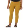 Amazon Essentials Women's Slim-Fit Bi-Stretch Side Zip Ankle Pant, Dark Camel, 2 view 4