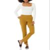 Amazon Essentials Women's Bi-Stretch Full Length Straight Leg Pant, Dark Camel, 4 view 3