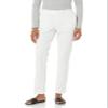 Amazon Essentials Women's Bi-Stretch Full Length Straight Leg Pant, Ivory, 2 view 1
